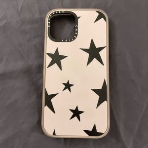Casetify iPhone 12 Pro Max case - Lilac with black stars - Super impact case